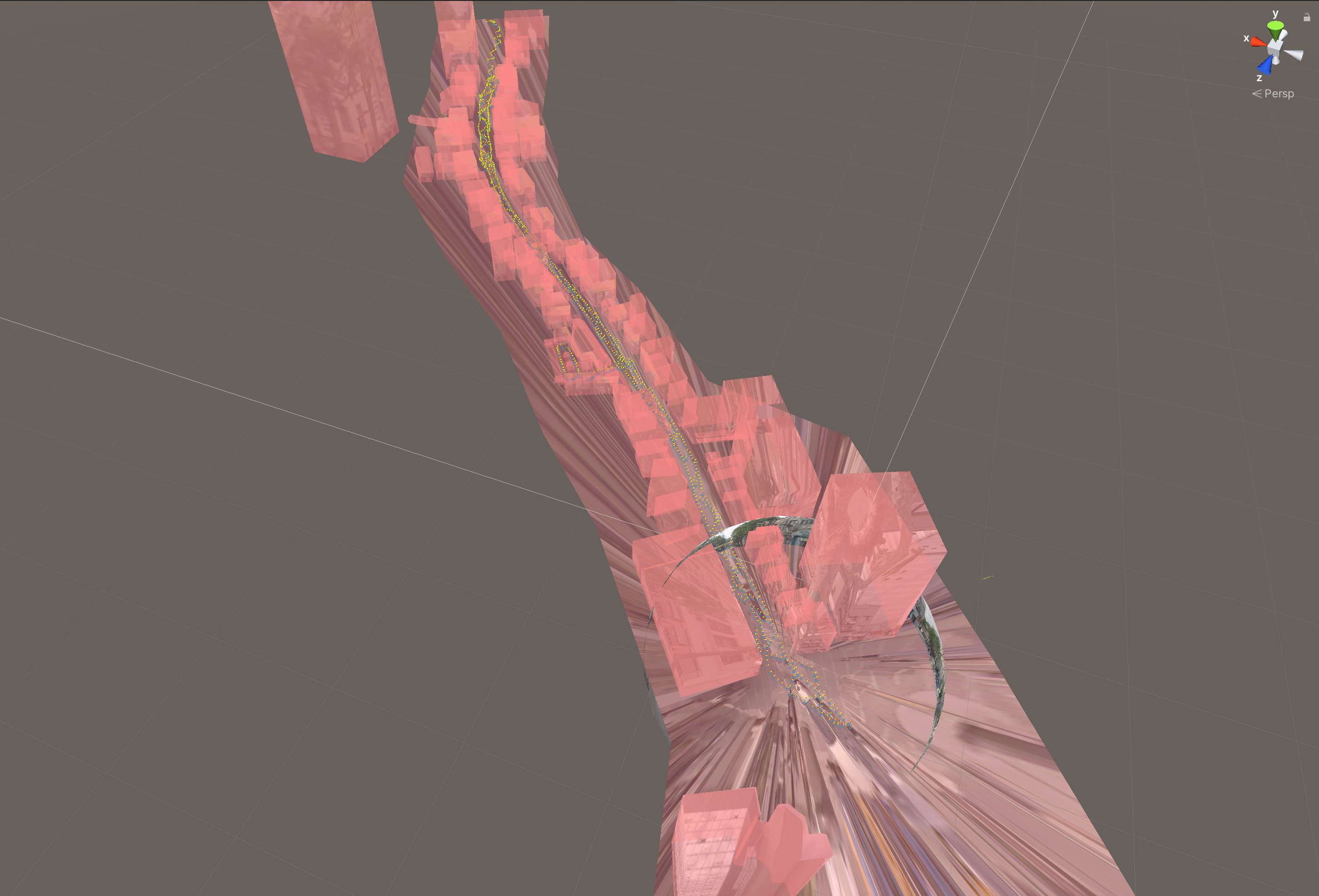 XR Map 로드 후 Unity Scene View